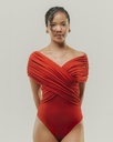 VivoWomanxThisIsEssentialRuchedBodysuit-Red2.jpg