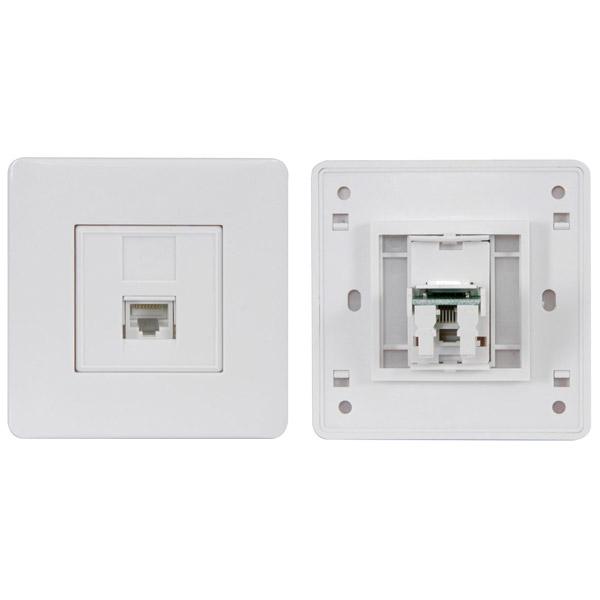 Cat 6 EaseNet Single Face Plates + Modules