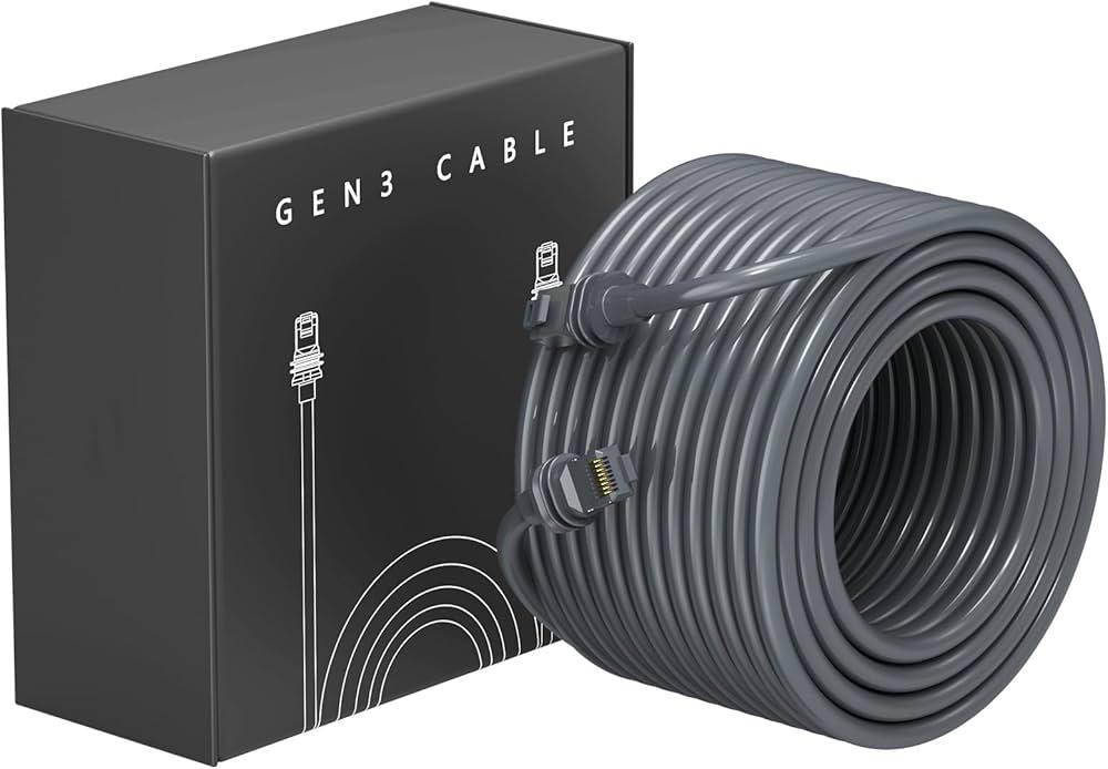 Starlink gen 3 Cable,75ft/23m Replacement Cable for starlink V3,Standard Actuated Star Link Cord Accessories,SL ethernet Cable -Gray