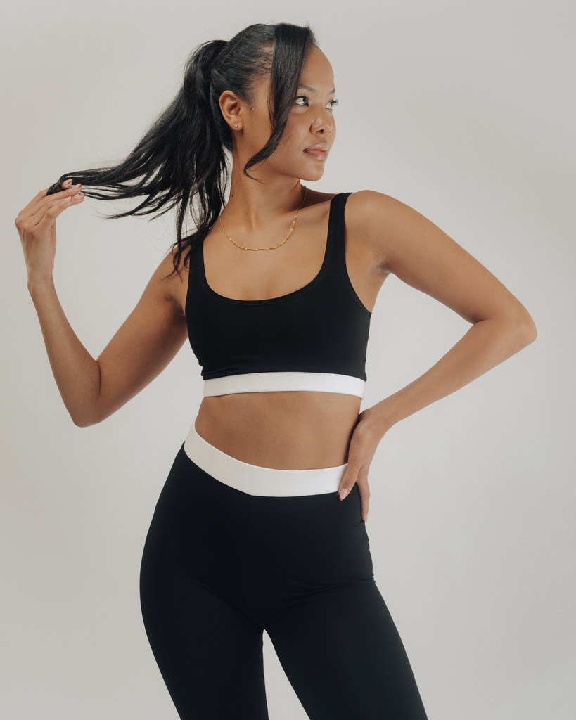 Scoop Neck Contrast Band Bralette - Vivo x This Is Essential