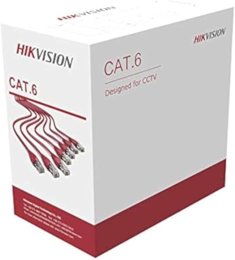 HIKVISION 305 m CAT6 UTP Network Cable (Solid Copper, 0.565 mm, CM) DS-1LN6-UU