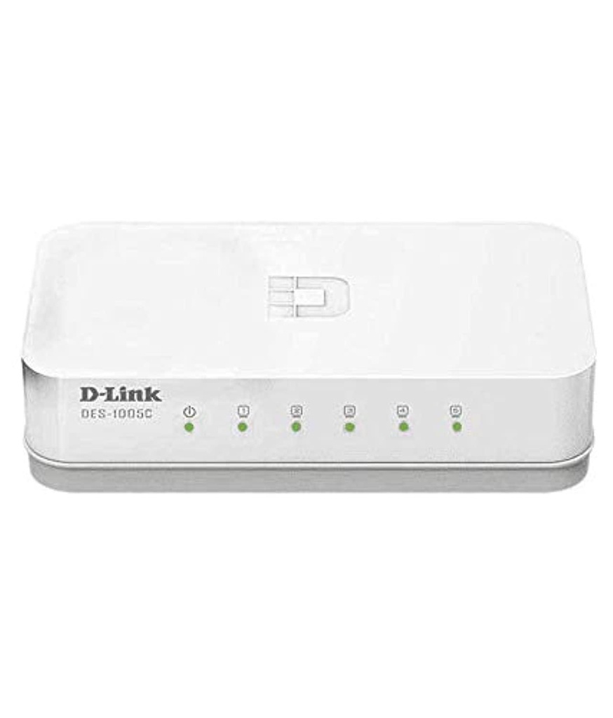D-Link DES-1005C is a compact, 5-port 10/100 Mbps unmanaged Fast Ethernet switch.