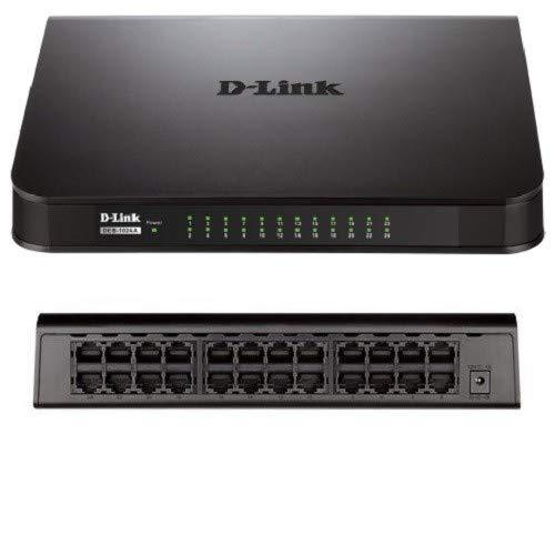 D-Link DES-1016A 16 Port 10/100 MBPS Switch, Black, 20.8 x 6.8 x 25.6 cm