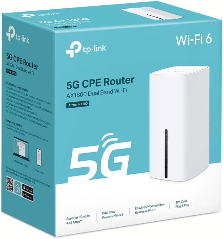 TP-Link Archer NX200 Wireless Router Gigabit Ethernet Dual-Band, W129111707 (Gigabit Ethernet Dual-Band (2.4 GHz / 5 GHz) 5G White)