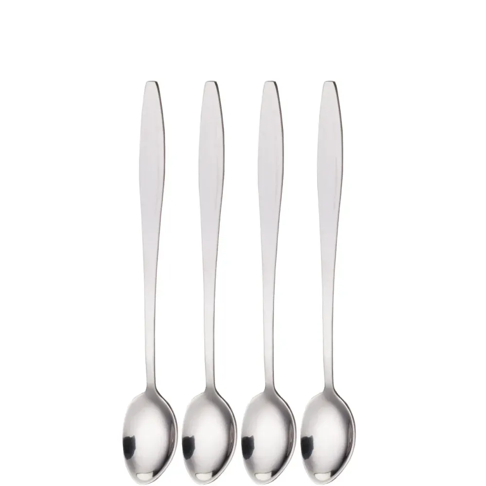 Kitchen Craft 4pc Stainless Steel Ice Cream Spoon Set with Long Handles, 21cm