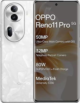 Oppo Reno 11 Pro 5G (Pearl White, 12GB + 4GB RAM  512GB Storage)