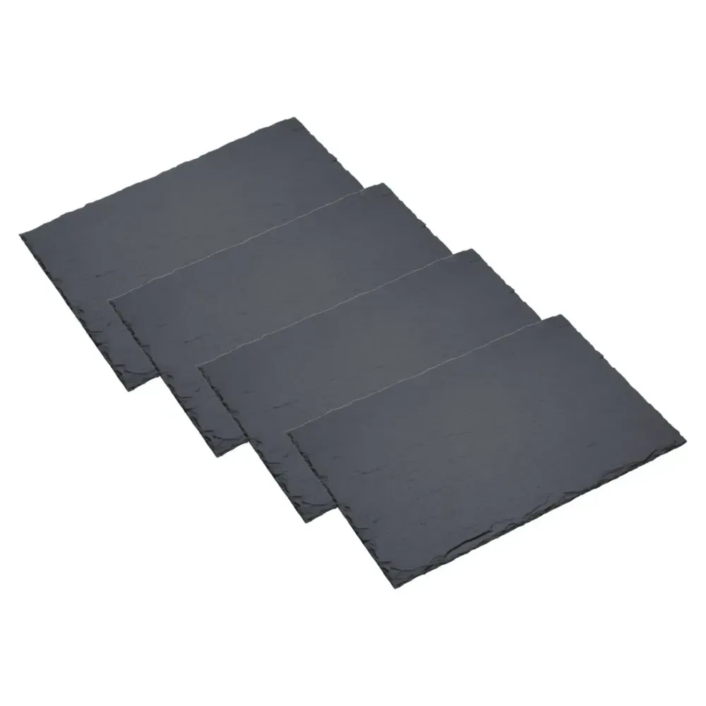  Artesà Appetiser Slate Placemats - 30 x 20 cm, Set of 4