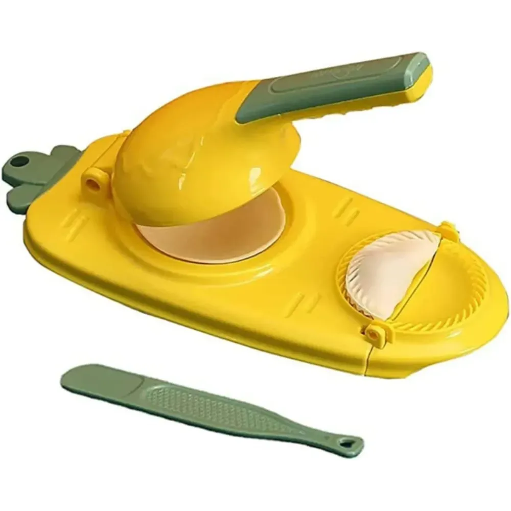  2 in 1 Dumpling Maker Press and press, Yellow