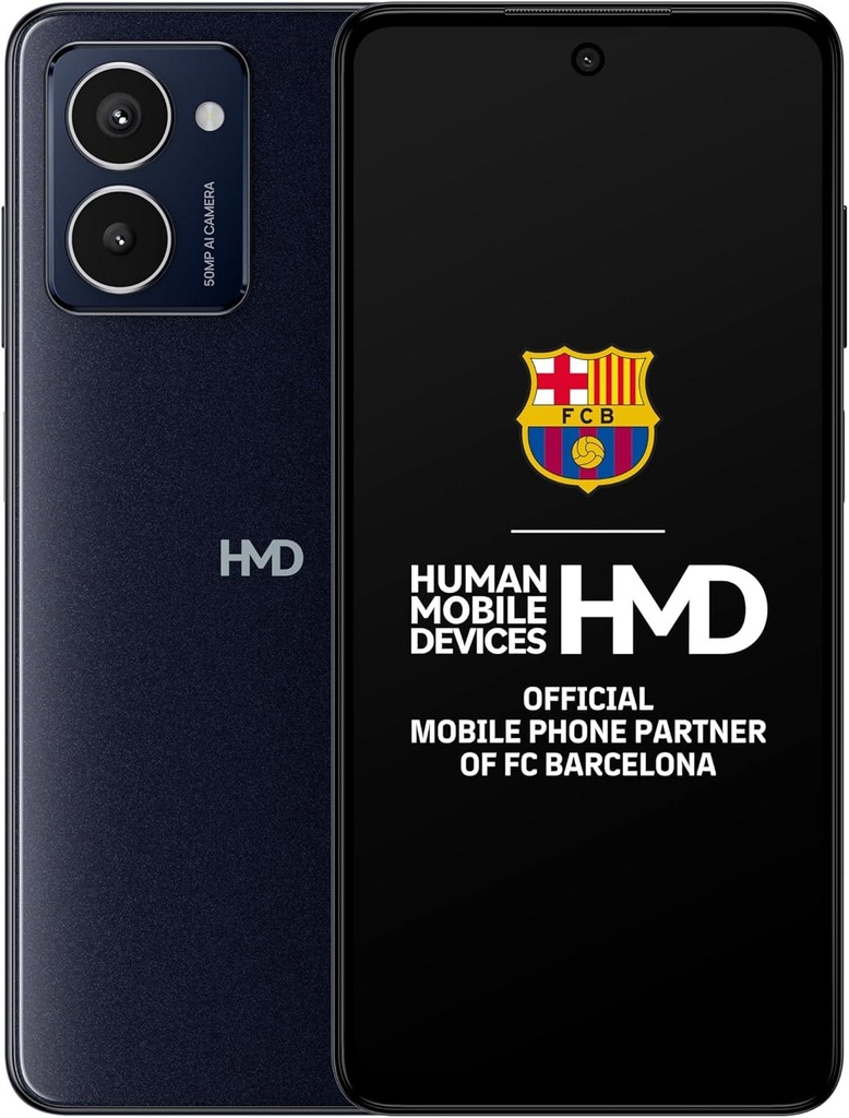 HMD Pulse Pro 4G 6.56” HD+ Smartphone, Android 14, 50MP Dual camera, 50MP selfie camera, 6GB/128GB Storage, up to 59 hours battery life, OZO audio, Easy Repairability, Dual SIM – Black Ocean