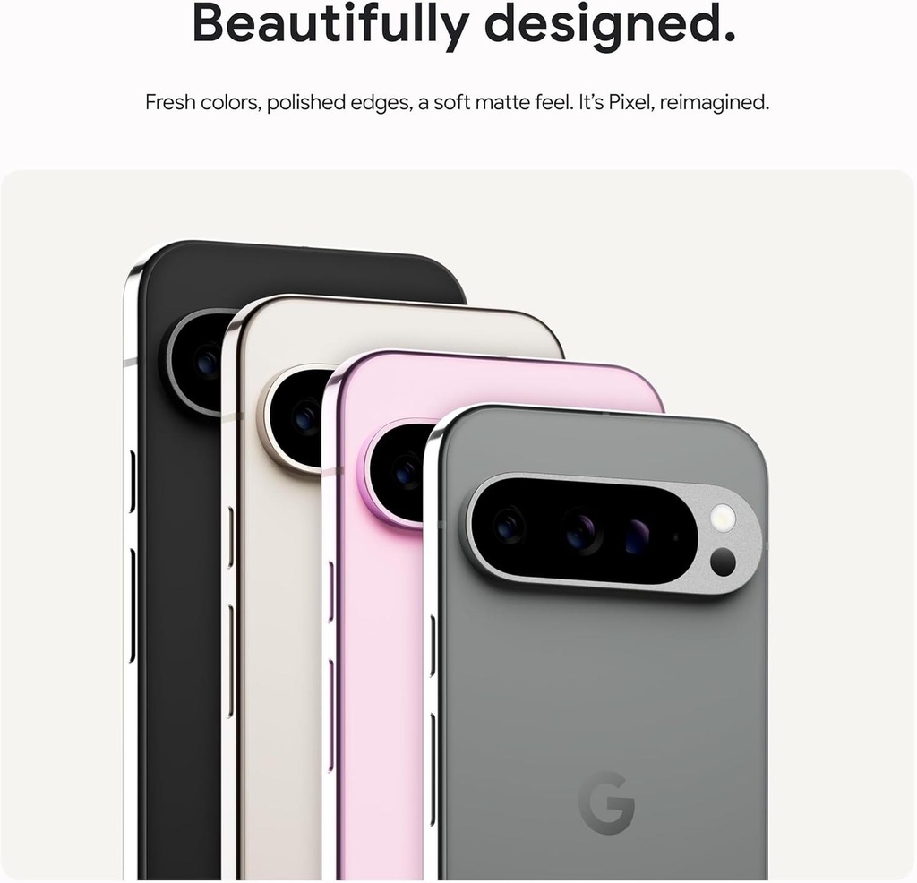 Google Pixel 9 Pro XL - Unlocked Android Smartphone with Gemini, Triple Rear Camera System, 24-Hour Battery, and 6.8" Super Actua Display - Obsidian - 512 GB