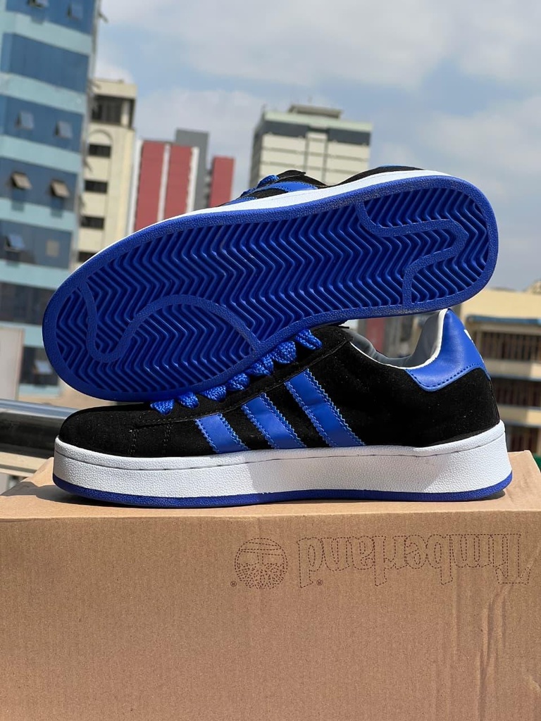 Black & Blue Casual Sneakers for Men | Lightweight Streetwear & Walking Shoes