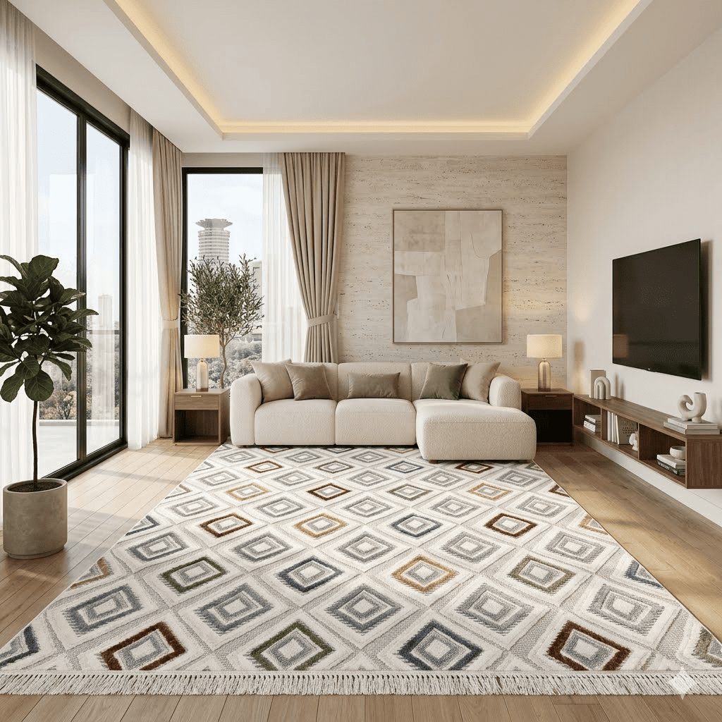 Modern Nested Diamond Bursa Carpet 200x300cm | Buy Online Kenya