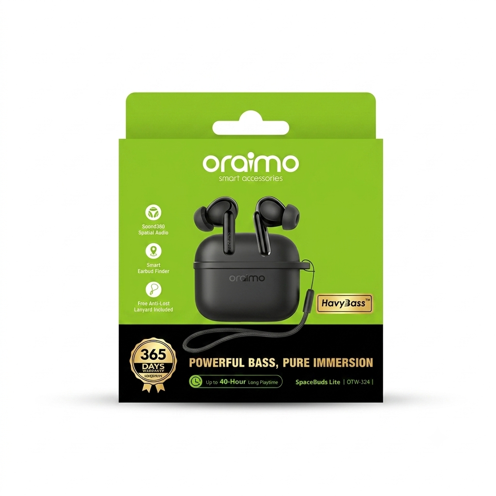 Oraimo SpaceBuds Lite OTW-324 True Wireless Earbuds | 40-Hour Bluetooth Earphones Kenya