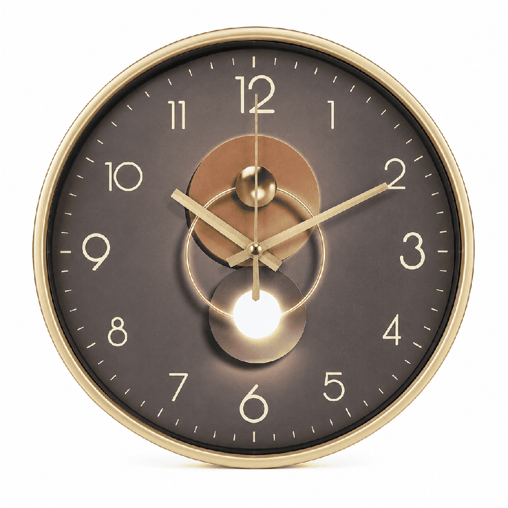 8-Inch Modern Gold Quartz Wall Clock 20cm | Buy Online Kenya