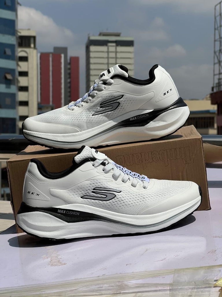 SKX Max Cushion Running Shoes for Men | Lightweight Breathable Walking Sneakers