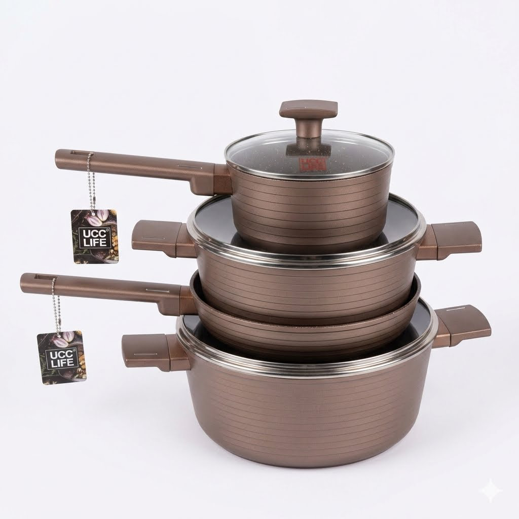 UCC LIFE UF3207 7-Piece Granite Cookware Set | Comrade Edition Kenya