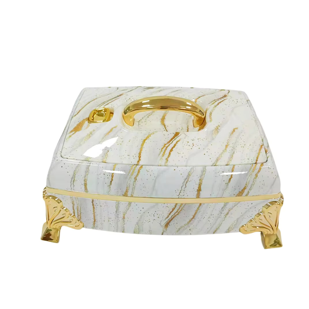 Insulated Marble Serving Dish 5.5L Food Warmer