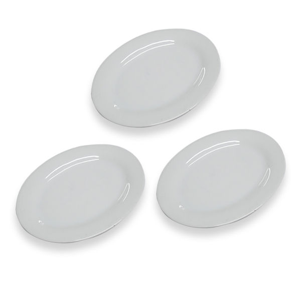 H01 9-Inch Fish Serving Tray Oval Plate Kenya