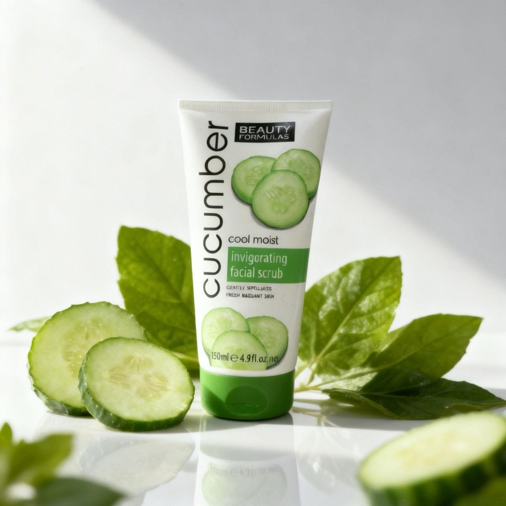 Beauty Formulas Cucumber Facial Scrub | Cooling Hydrating Exfoliating Face Scrub Kenya