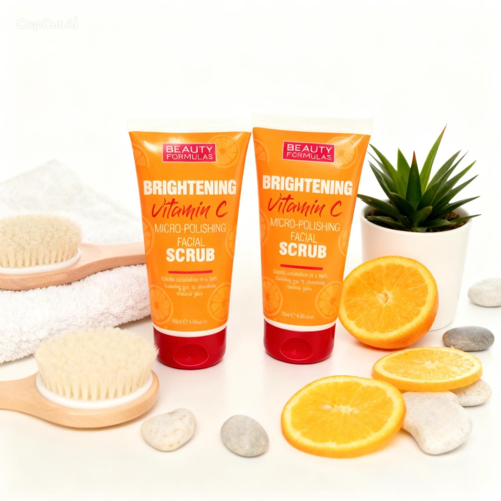 Beauty Formulas Vitamin C Micro-Polishing Facial Scrub | Brightening Exfoliating Face Scrub Kenya