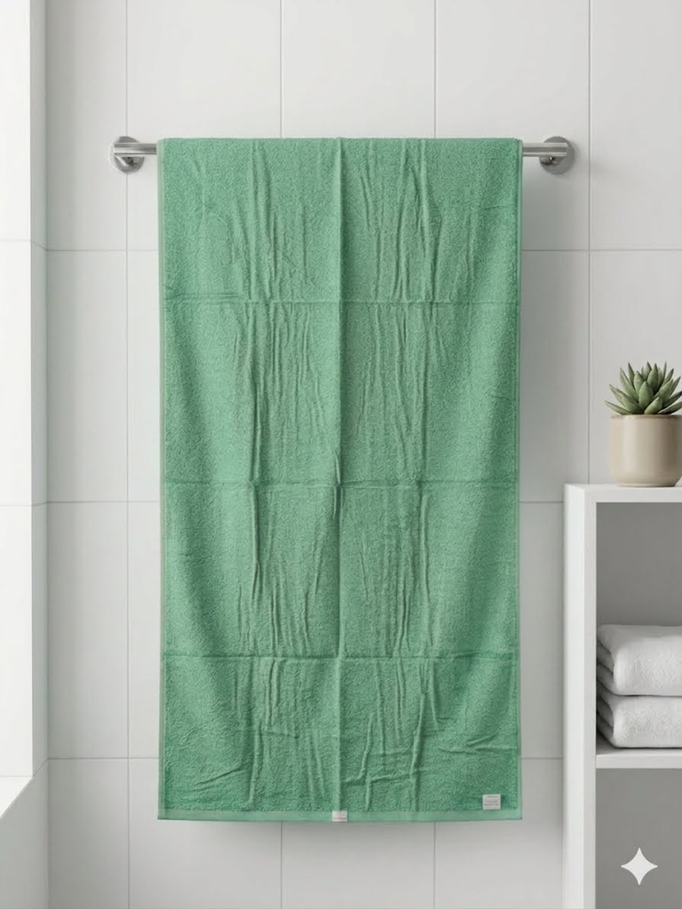 Lime Green Cotton Bath Towel | Soft & Absorbent Large Towel