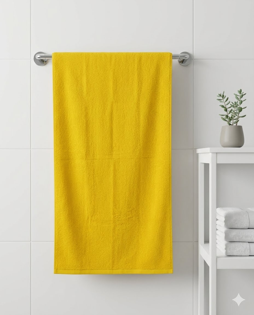 Lime Green Cotton Bath Towel | Soft & Absorbent Large Towel