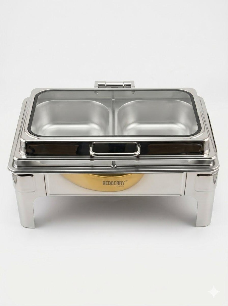 Redberry RBCD-07 9L Double Chafing Dish | Stainless Steel Food Warmer Kenya