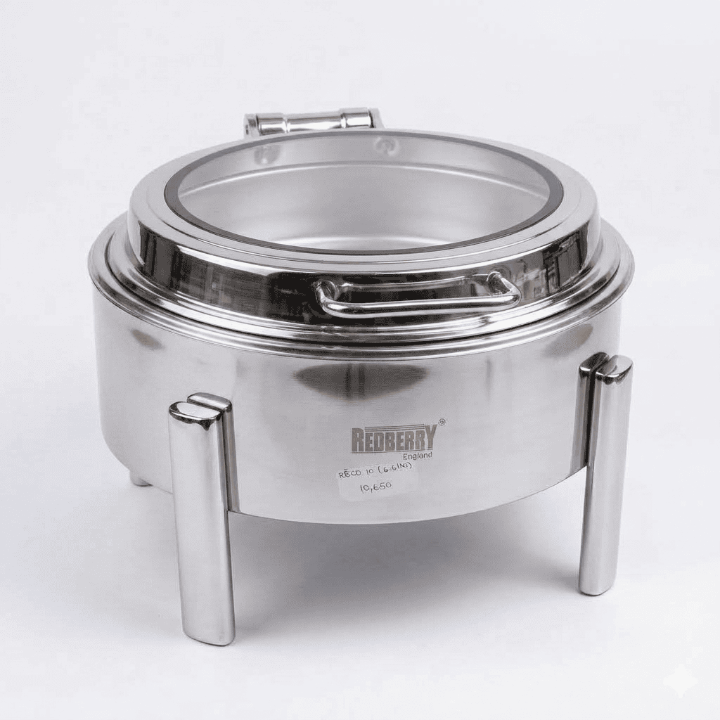 Redberry RBCD-10 6.6L Round Chafing Dish | Stainless Steel Food Warmer Kenya