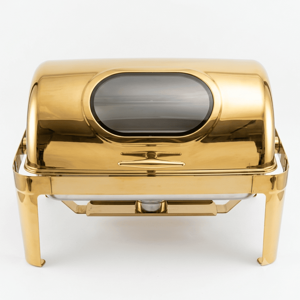 Redberry RBCD-15 9.5L Gold Roll-Top Chafing Dish | Stainless Steel Food Warmer Kenya