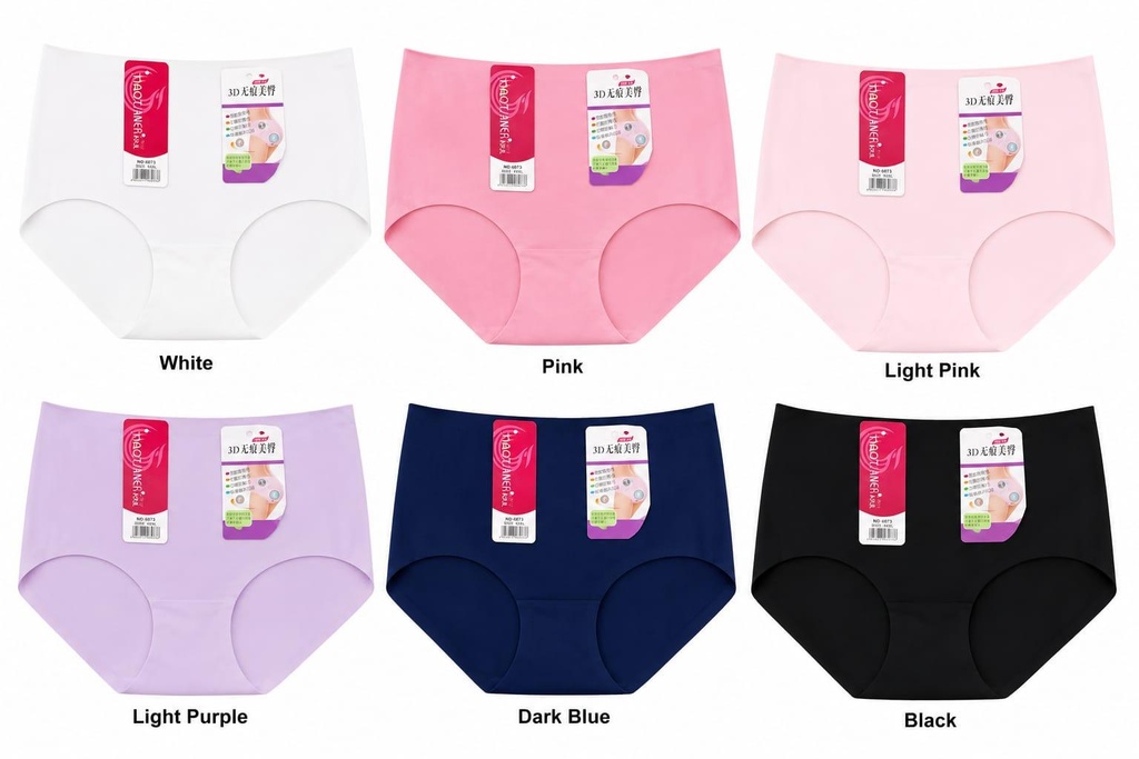 High-Waist Seamless Panties 6pcs Pack | Buy Online Kenya