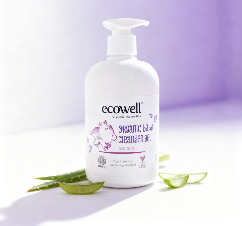 Ecowell Organic Baby Cleanser Gel | Organic Aloe Vera Top to Toe Wash Kenya