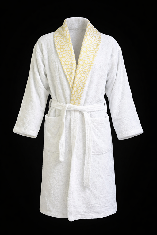Soft Cotton Bathrobe – Comfortable Absorbent Robe for Home & Spa Use