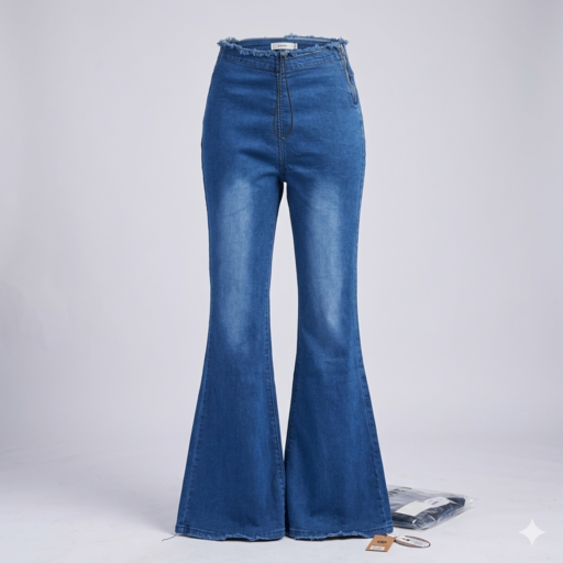 4217 High Waist Flared Jeans – Stretch Bell Bottom Denim Pants for Women