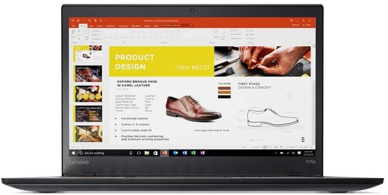 Lenovo ThinkPad T470s 14” FHD IPS Anti-Glare Laptop, Intel Core i5-300U Upto 3.0GHz, 8GB DDR4, 256GB PCle SSD, Webcam, BT, Backlit Keyboard, Fingerprint Reader, Thunderbolt 3, Windows 10 Professional
