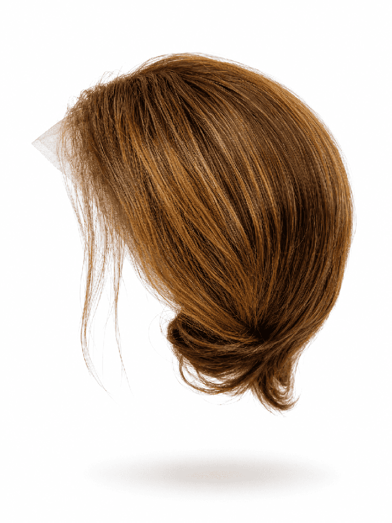 Short Brown Lace Front Wig – Natural Lightweight Layered Bob Hairstyle