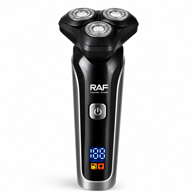 RAF R-4213 Electric Shaver – 3D Floating Heads Rechargeable Wet & Dry Beard Trimmer