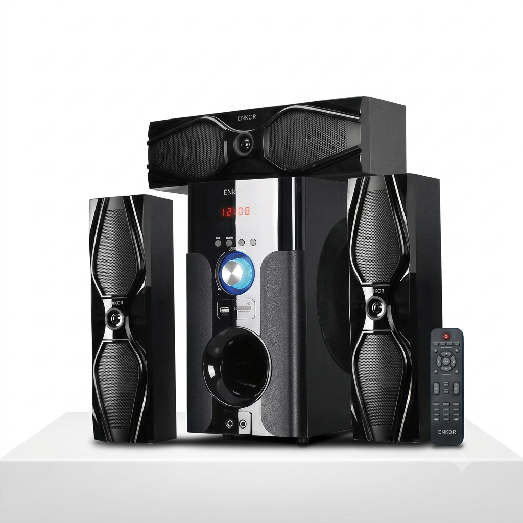ENKOR EK3181M 3.1 Multimedia Speaker 15000W PMPO | Bluetooth Home Theatre Kenya