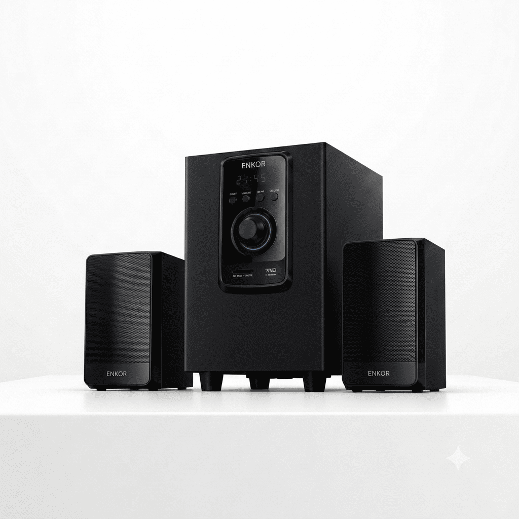 ENKOR 2.1 Multimedia Speaker 4000W PMPO | Powerful Bass Speaker Kenya