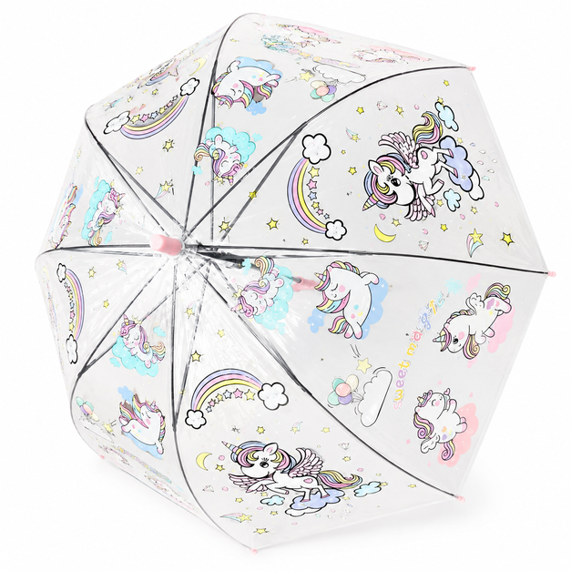 Kids Transparent Unicorn Print Umbrella Kenya