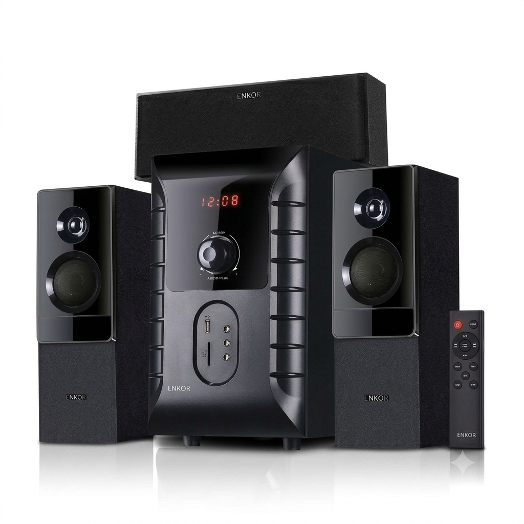 ENKOR EK3160 3.1 Multimedia Speaker | Bluetooth Home Theatre System Kenya
