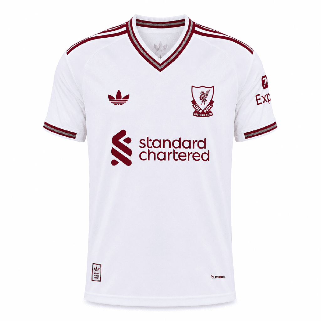 Adidas Liverpool White Away Jersey | LFC Football Shirt