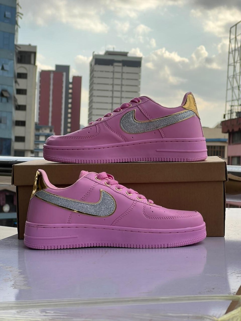Luxury Pink Glitter Fashion Sneakers | Premium Casual Shoes Kenya