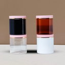 500g Plastic Jar With Pink Lid with Gold Strip