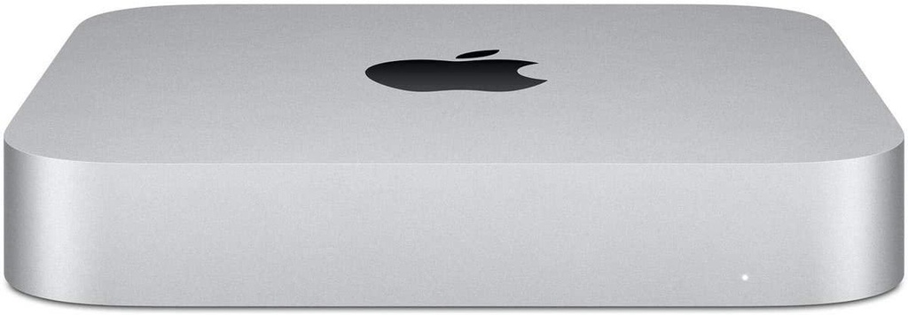 Apple Mac mini M1 8-core CPU with 4 performance cores and 4 efficiency cores, 8-core GPU, and 16-core Neural Engine, 8GB Unified RAM, 512GB SSD, macOS Big Sur, Wi-Fi 6, Bluetooth 5.0, Built-in speaker, Two Thunderbolt / USB 4 ports,