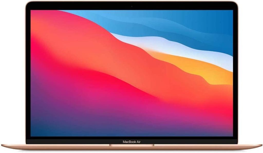 Apple MacBook Air M1 chip 8-core CPU with 4 performance cores and 4 efficiency cores, 7-core GPU, and 16-core Neural Engine, 8GB Unified Memory, 256GB SSD, macOS Big Sur, 13.3" Retina Display MGN63B/A