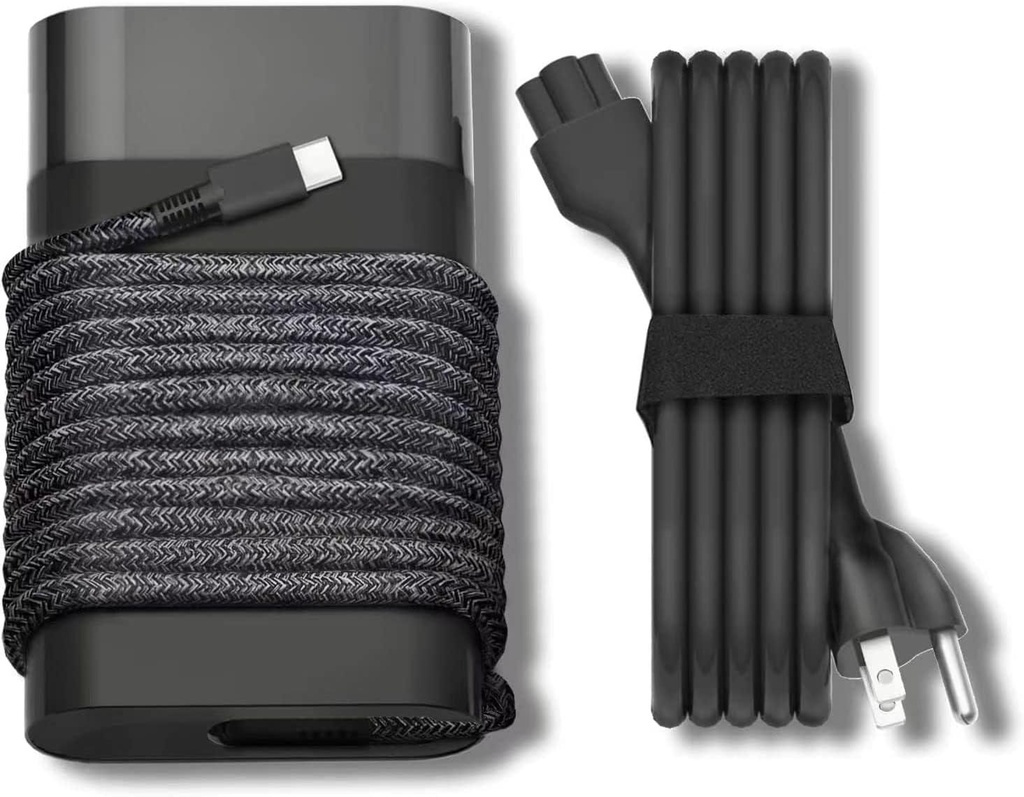 New Slim HP 65w USB C Laptop Charger Replacement for HP Spectre x360 Envy Chromebook Elitebook x360 Pavilion Elite x2 Type C Power Cord Ac Adapter