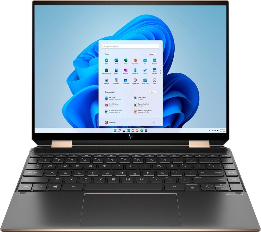 HP Spectre X360 14T-EF2013DX 13th Gen Core i7-1355U, 16GB DDR4, 512GB SSD, 13.5" WUXGA+ IPS Touch Screen, Intel Iris Xe Graphics, Backlit Keyboard, FingerPrint, Windows 11,Sleeve, Nightfall Black