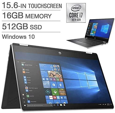HP Pavilion X360 Convertible laptop 15-dq2097r, Core I7-1135G7, 16GB DDR4 RAM, 512GB SSD, 15.6 inch Touch FHD,No DVD, Windows 10