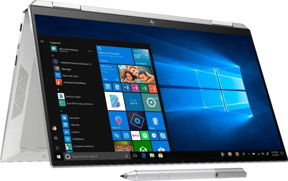 HP Spectre x360 13-aw0013dx 2in1 Gem Cut Laptop, 13.3" FHD (1920x1080) IPS BrightView WLED Multi Touch Screen, Intel Core 11th Gen i5-1165G7 (up to 4 GHz), 8GB RAM, 512 SSD, FHD OLED 4KDisplay IR Webcam, HP Pen, Windows 10 home