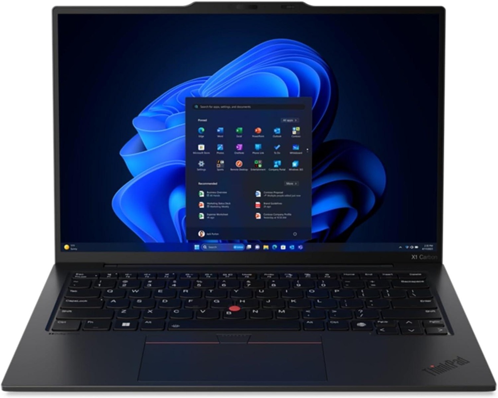 Lenovo Gen 12 ThinkPad X1 Carbon Laptop with Intel Ultra 7 165U vPro Processor, 14" WUXGA 100% sRGB Touchscreen, 32GB 6400MHz RAM, 1TB Gen4 Performance SSD, FHD+ IR+ RGB Camera, and Windows 11 Pro